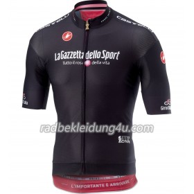 Schwarzes Radtrikot kurzarm 2018 Giro d'Italia